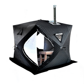Sauna Tent Factory - Pop-up Removable with Roof Stove Jack 3-4 Person
