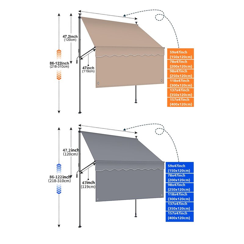 Retractable Patio Awning Manufacturer - Customizable Weather-Resistant Canopy