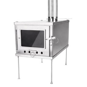 Titanium Tent Stove Factory - with 2.5m Chimney Spark Arrestor Wood Stove
