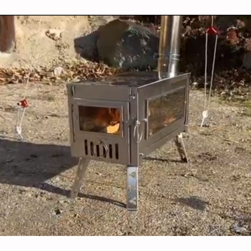 Stainless Steel Tent Stove Manufacturer - 100% 304 Portable with 3m Chimney Pipe