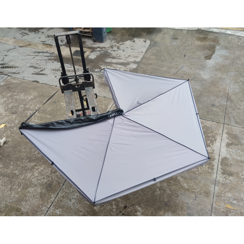 Car Awning Supplier - 270 Degree 2M Fan-Shaped Boneless Rain Canopy