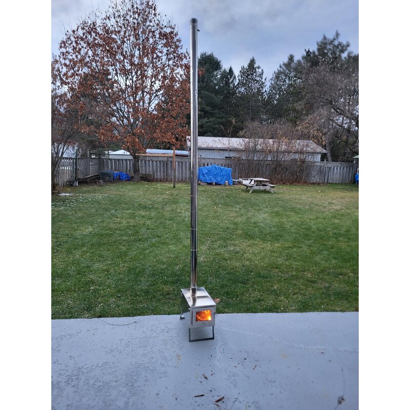 Portable Stainless Steel Stove Supplier - Folding Camp Wood Stove with Pipes