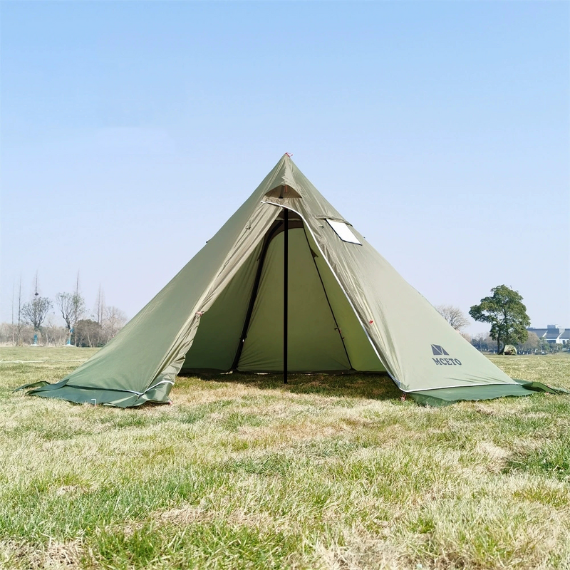 Tipi Hot Tent Supplier - 4M Portable Octagonal Pyramid with Stove Jack