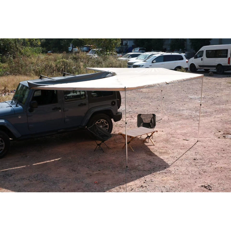Car Awning Manufacturer - Waterproof 600D Oxford 2M Fan-shaped with Frame