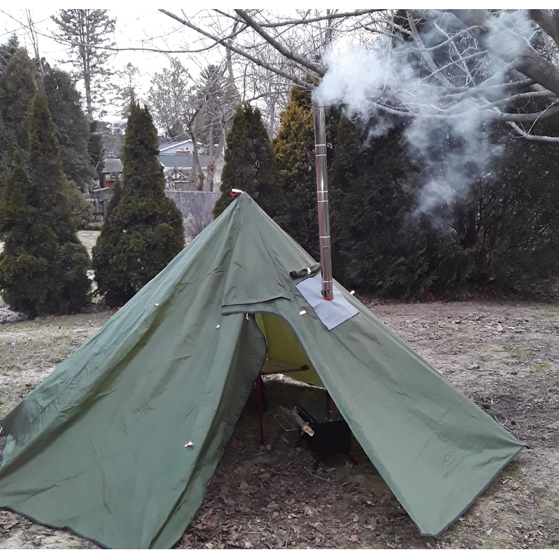 Octagonal Pyramid Tent Factory - Four Seasons Waterproof with Stove Hole