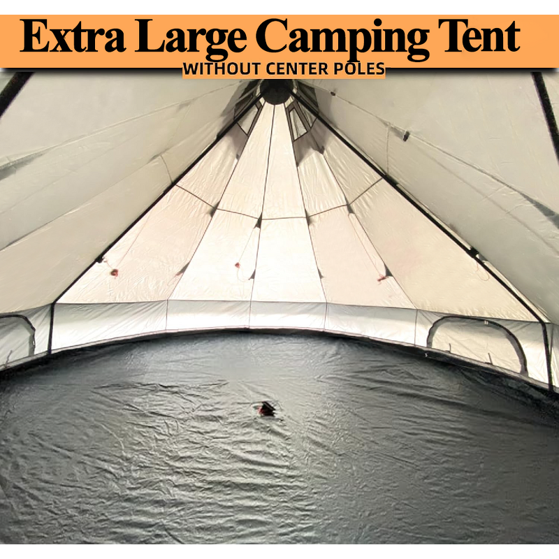 Luxury Camping Tent Manufacturer - Extra Large 5m Oxford Family Bell Tent