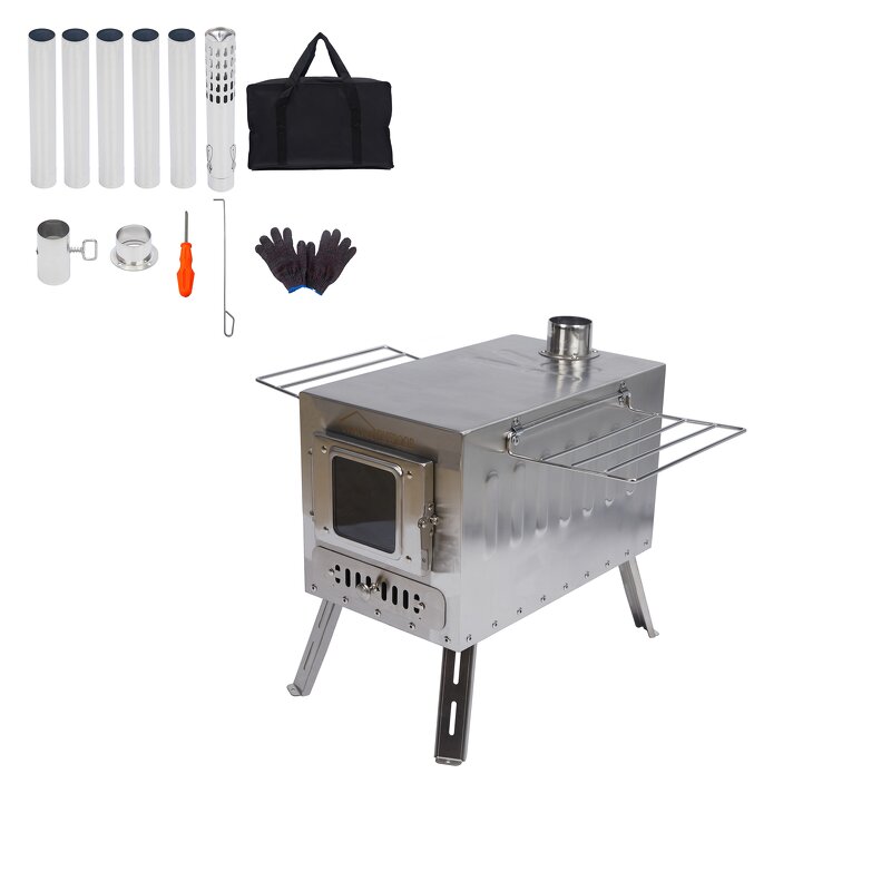 Large Camping Stove Factory - Stainless Steel Foldable Hot Tent Stove