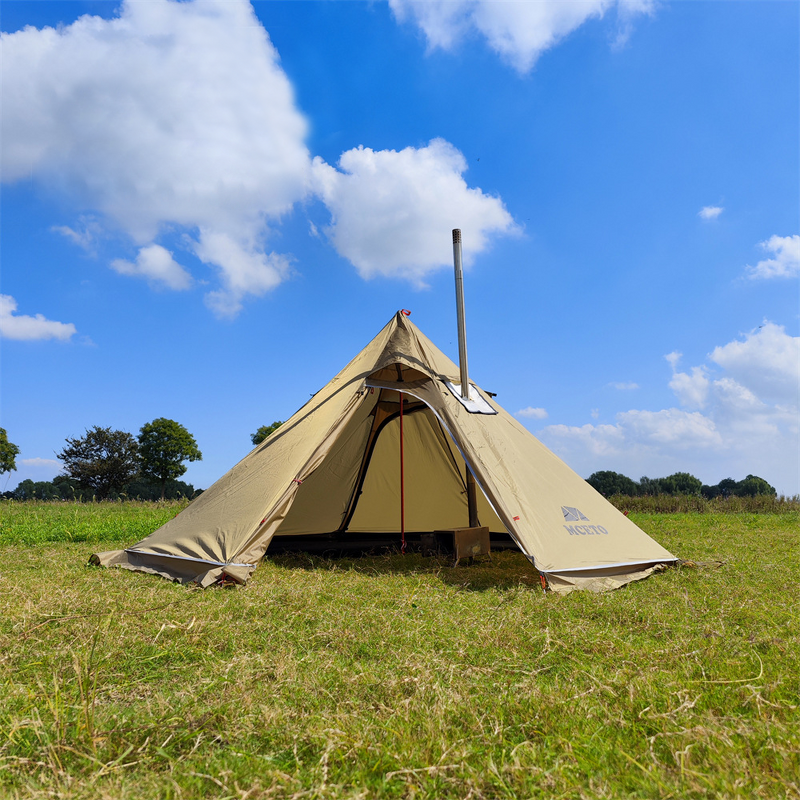 Octagonal Pyramid Tent Factory - Four Seasons Waterproof with Stove Hole