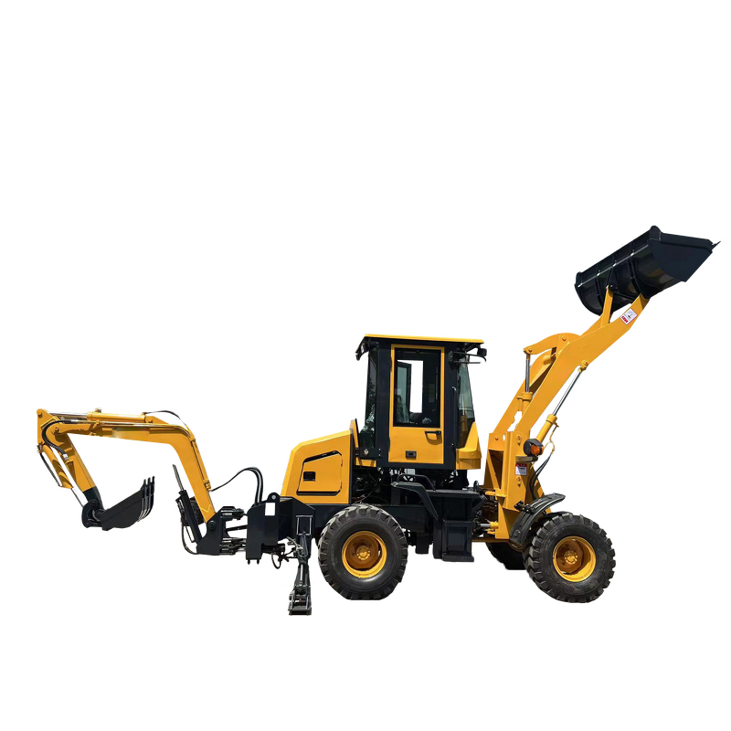 Backhoe Loaders Factory - 2.5 TON FRONT BACKHOE LOADER WHEEL MODEL