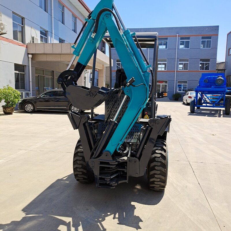 Mini Backhoe Loader Factory - 4 Wheel Drive Tractor Front Loader