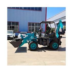 Mini Backhoe Loader Factory - 4 Wheel Drive Tractor Front Loader