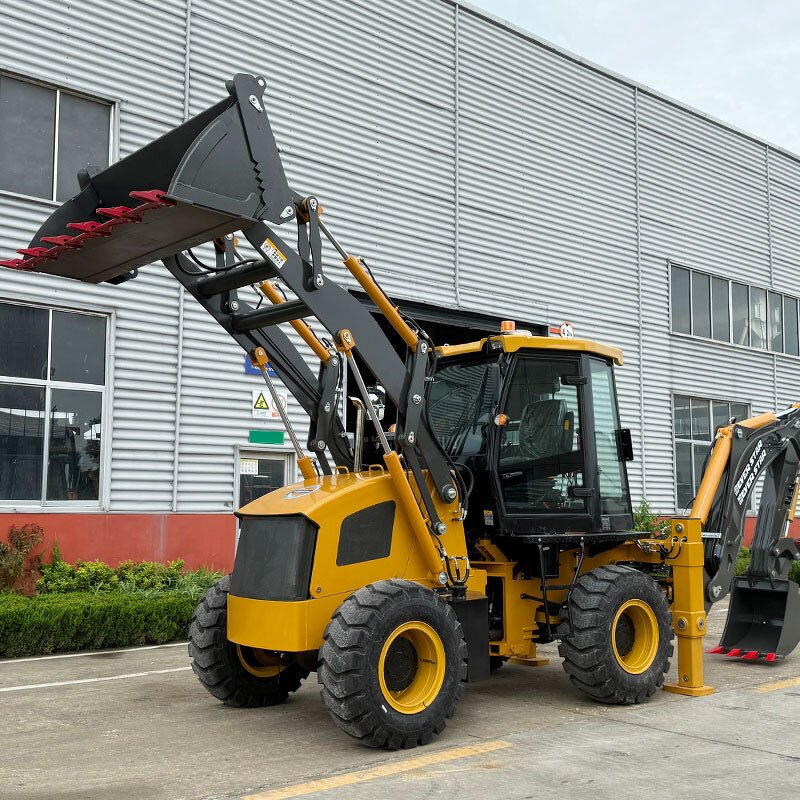Backhoe Loader Manufacturer - CE EPA Engine 4X4 Wheel Front End Backhoe
