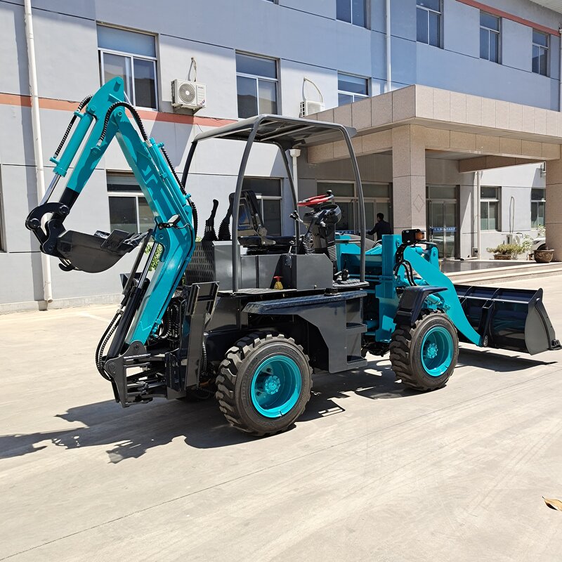 Mini Backhoe Loader Factory - 4 Wheel Drive Tractor Front Loader