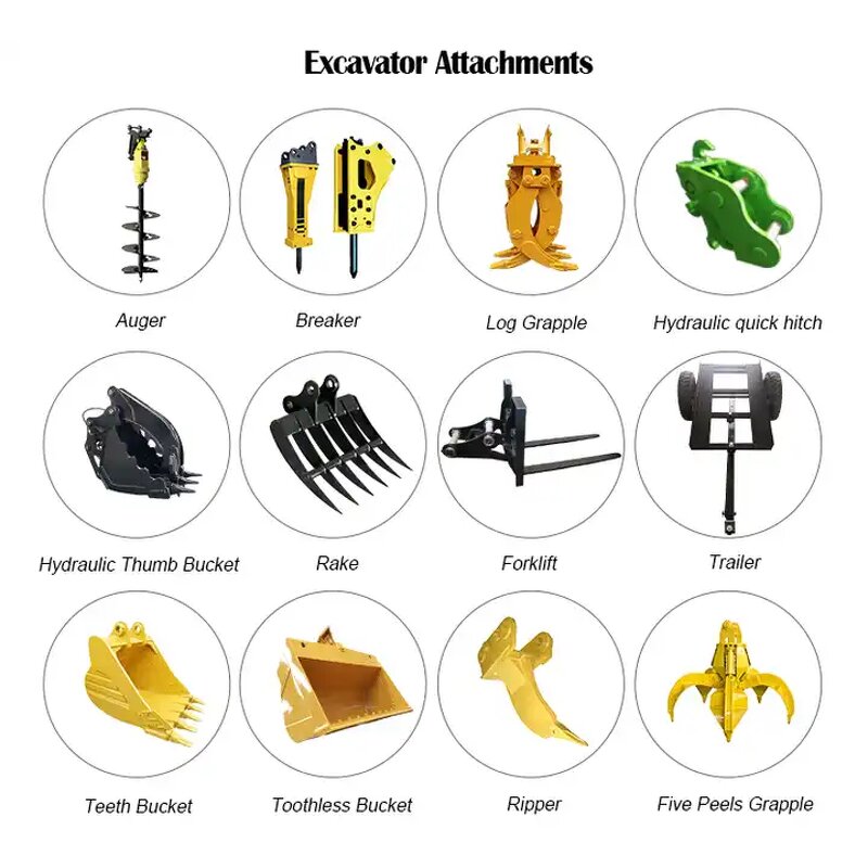 Mini Wheel Excavator Supplier - 4x4 Tractor Digger Front Loader Backhoe