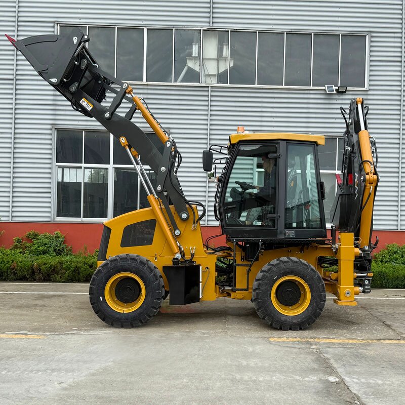 Backhoe Loader Manufacturer - CE EPA Engine 4X4 Wheel Front End Backhoe