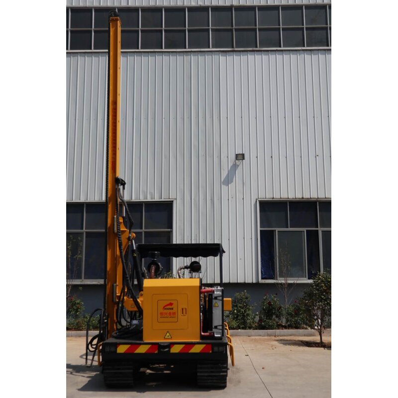 Guardrail Pile Driver Supplier - Fence Installation Machine with Drill Hammer