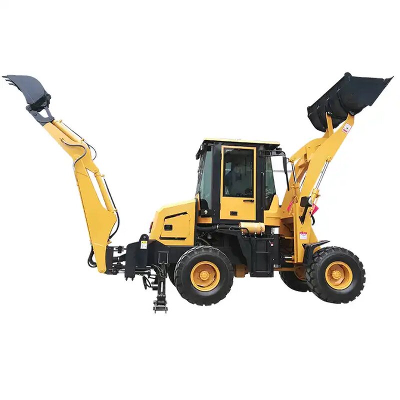 Mini Wheel Excavator Supplier - 4x4 Tractor Digger Front Loader Backhoe