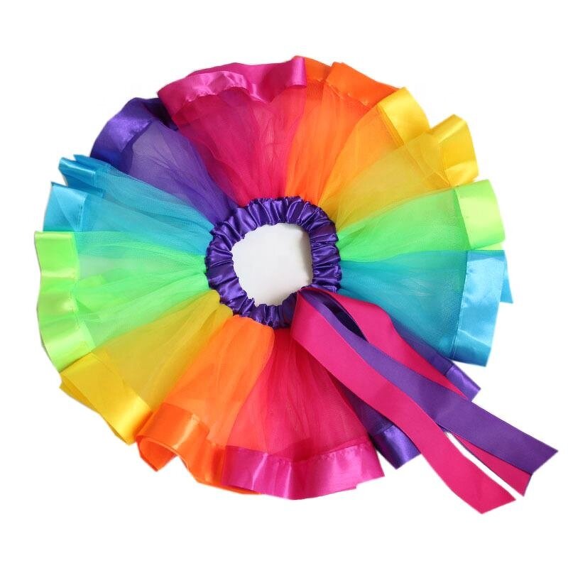 Tutu Skirt Manufacturer - Multi Color Baby Girl's Rainbow