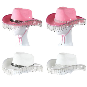 Western Cowboy Hat Manufacturer - with Diamond Tassel Topper