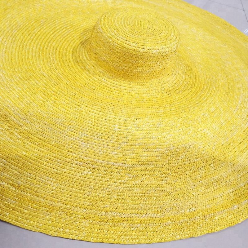 Large Straw Hat Manufacturer - Super Big 1M Yellow Dye Color