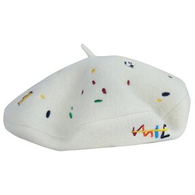 Embroidered Beret Manufacturer - Quirky Little Dinosaur Wool