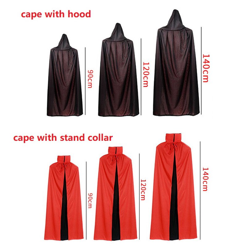 Halloween Cloak Manufacturer - Black and Red Suit for Adult