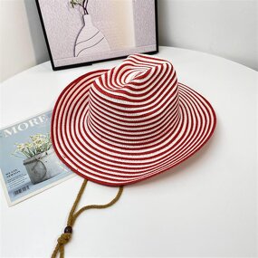 Cowgirl Straw Hat Manufacturer - Women Colorful Striped Matching