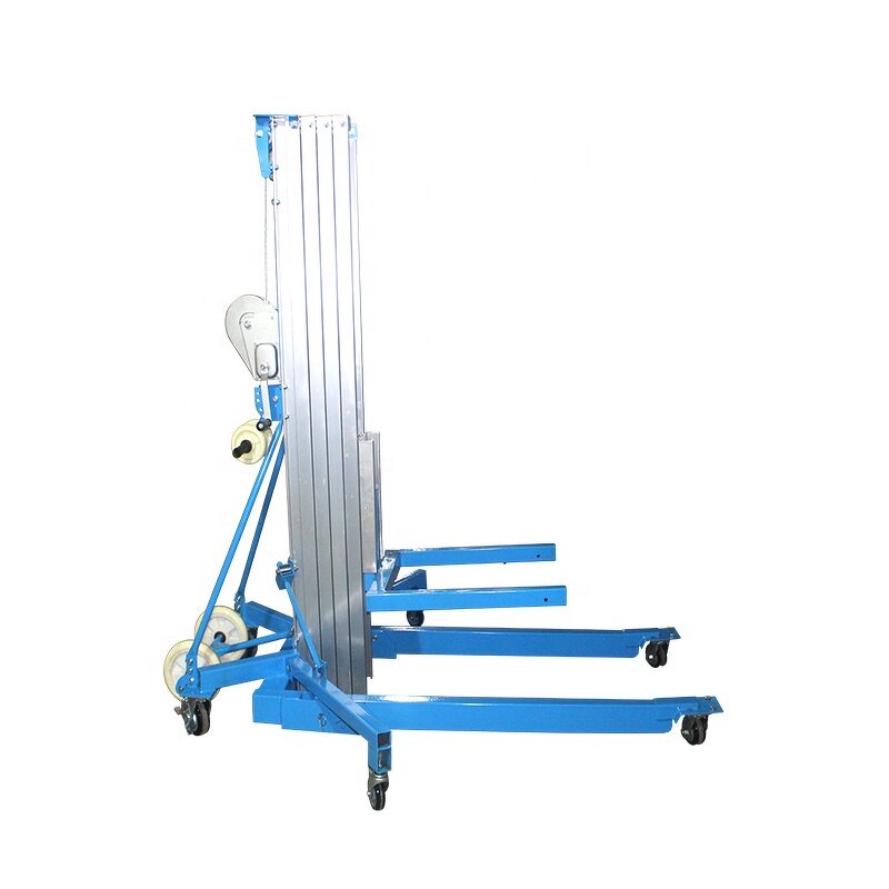 Small Material Lift Supplier - 350kg Aluminum Manual Winch Genie Type