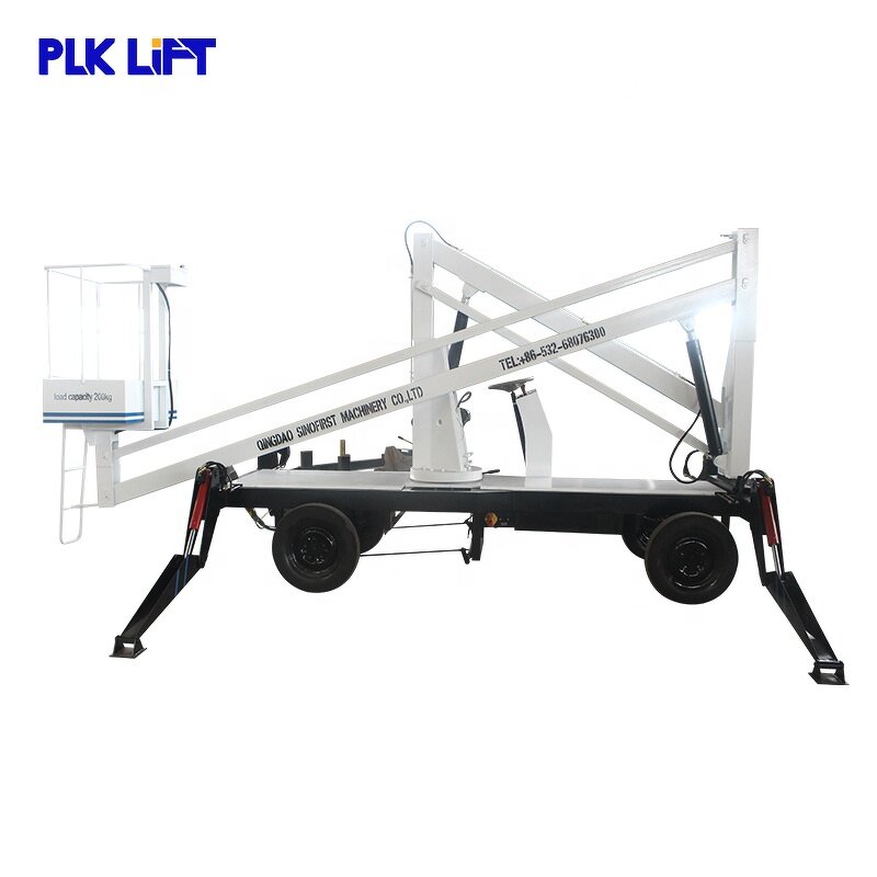 Trailer Boom Lift Factory - 16m Manual Telescopic Good Efficiency
