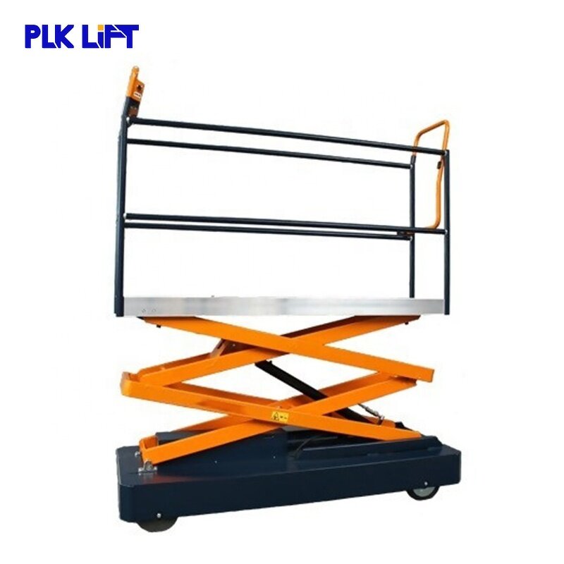 Electric Scissor Lift Supplier - 250kg Load 3m-4m Pipe Rail Trolley