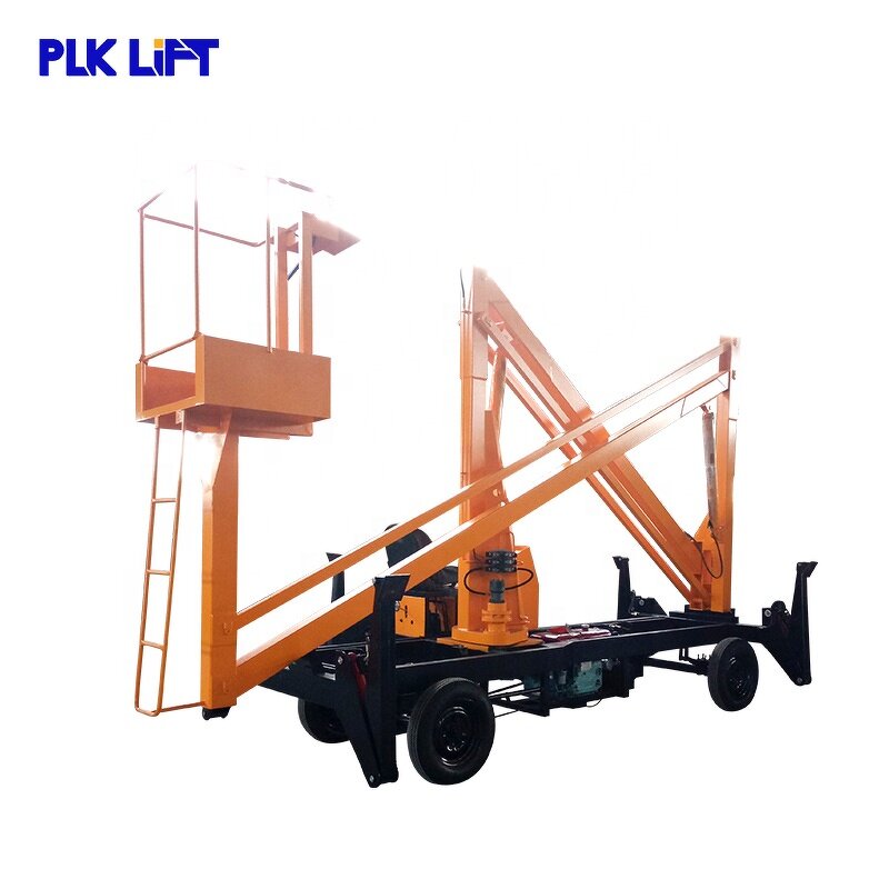 Trailer Boom Lift Factory - 16m Manual Telescopic Good Efficiency