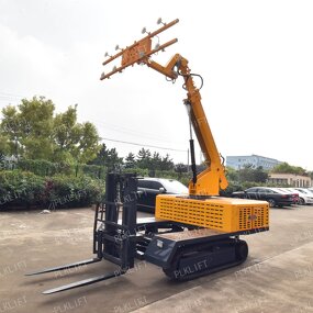 Hydraulic Crawler Installation Machine Factory - with Lift Tables for Photovoltaic Panels