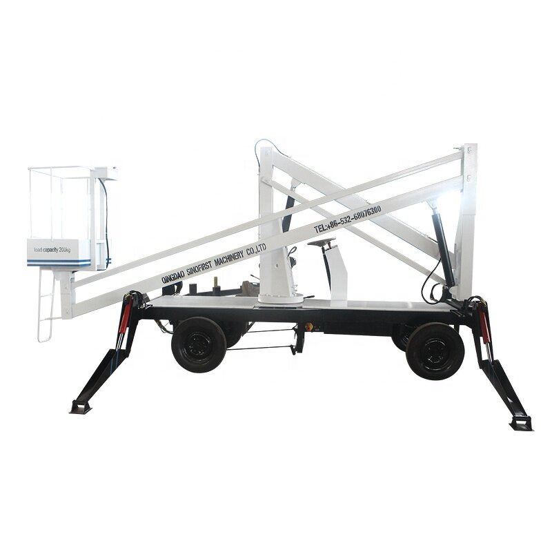 Articulated Manlift Manufacturer - Hydraulic Drivable with Four Wheels Jib