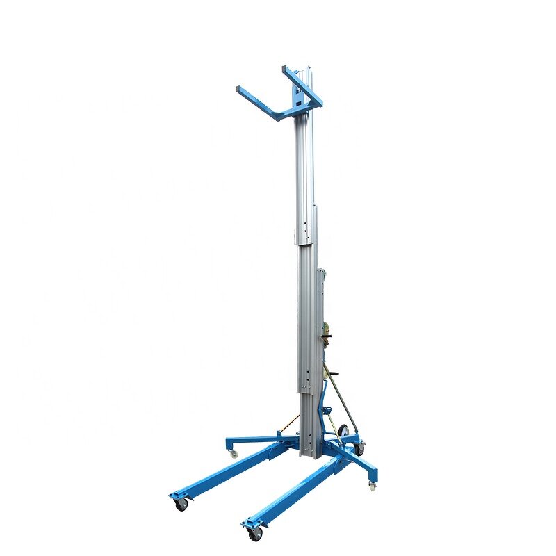 Warehouse Cargo Lift Supplier - 6.5m Aluminum Alloy Manual Material Lift