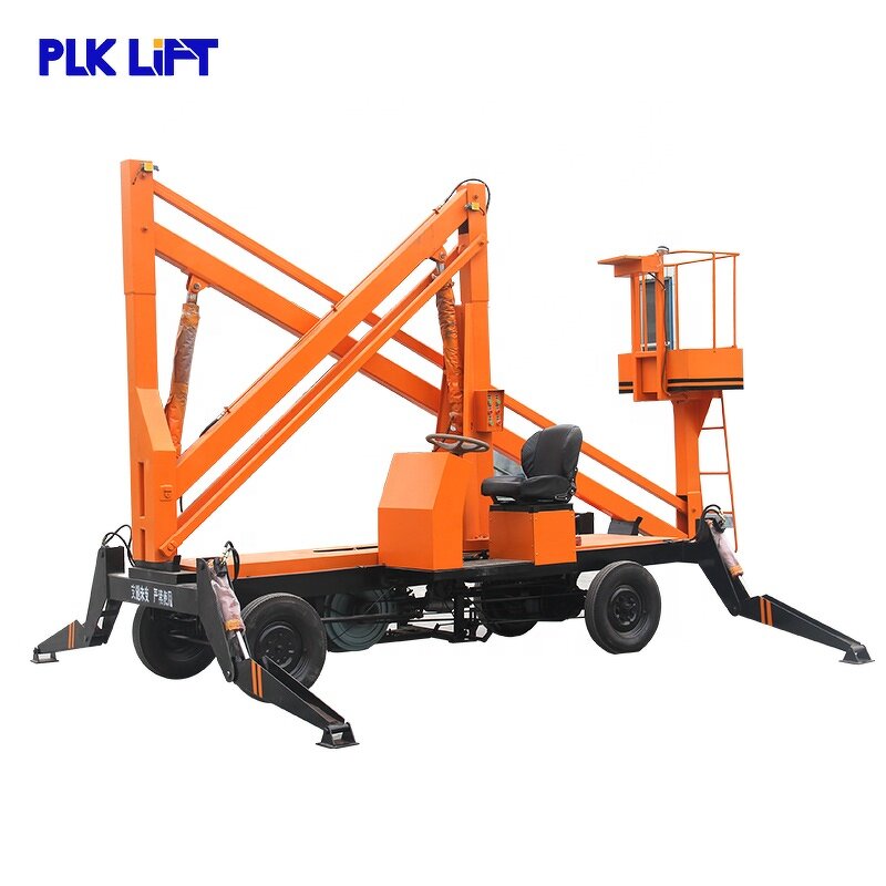 Trailer Boom Lift Factory - 16m Manual Telescopic Good Efficiency