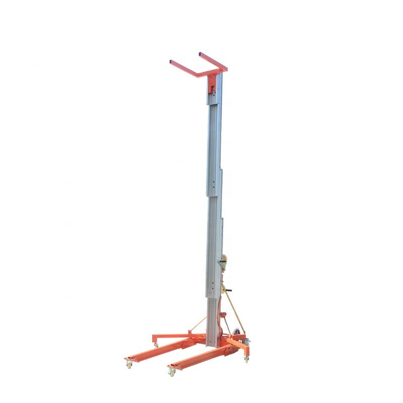 Warehouse Cargo Lift Supplier - 6.5m Aluminum Alloy Manual Material Lift