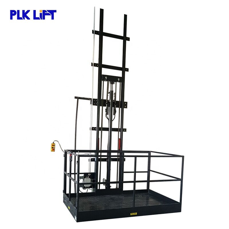 Industrial Hydraulic Cargo Lift Supplier - Vertical Guide Rail Good Elevator