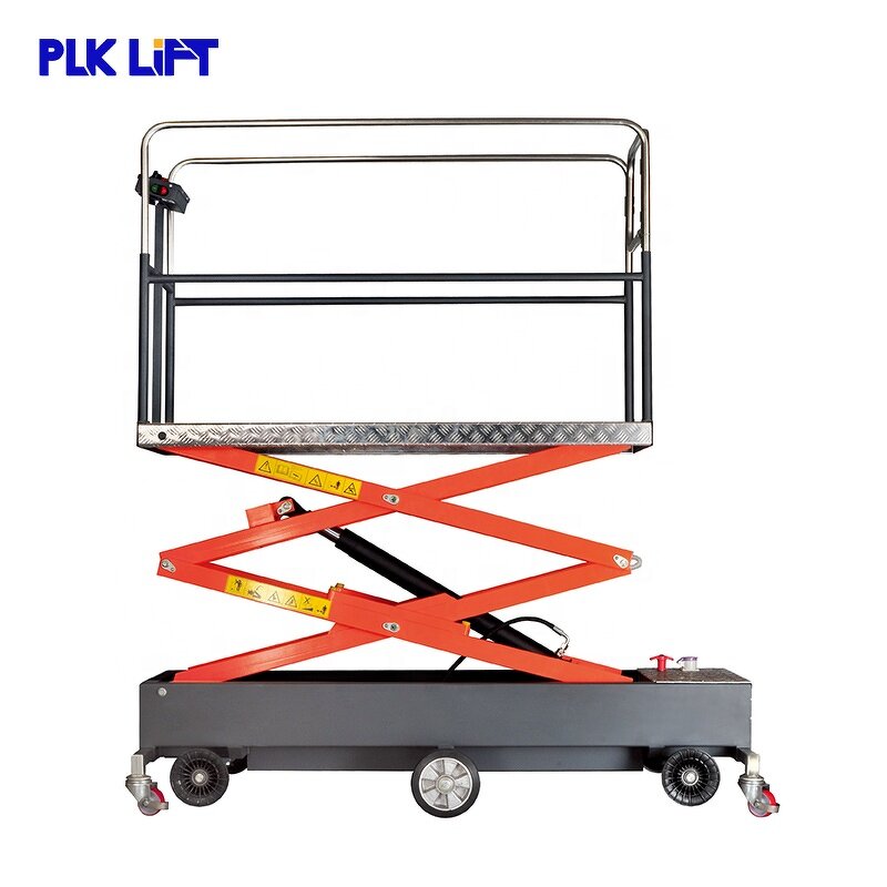 Electric Scissor Lift Factory - 4m Pipe Rail Trolley for Greenhouse