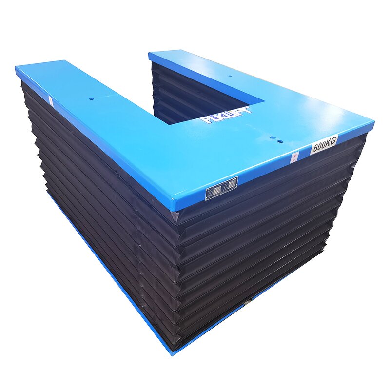 No Maintenance Lift Platform Supplier - Low Profile U E Shape Scissor Lift Table