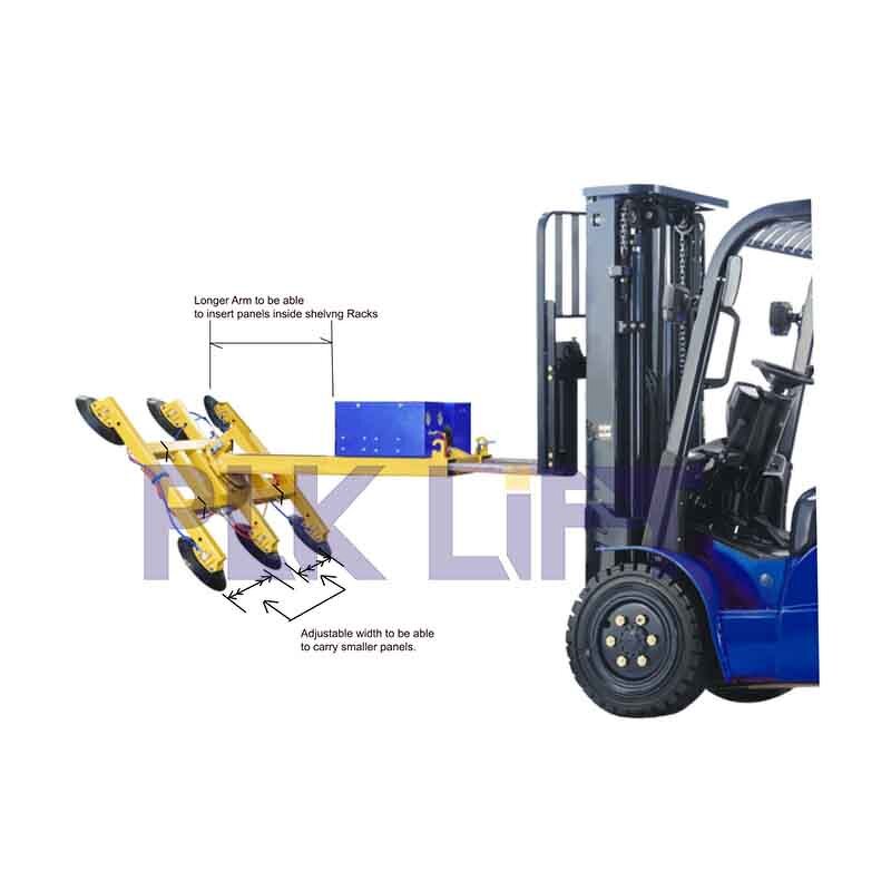 Crane Suction Frame Supplier - 600kg 1000kg Glass Suction Cups Lifting Frame