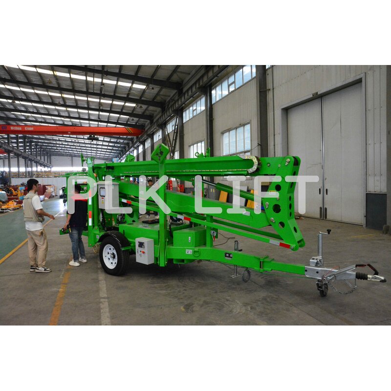 Towable Spider Lift Manufacturer - 50FT Boom Lift with Rotating Platform