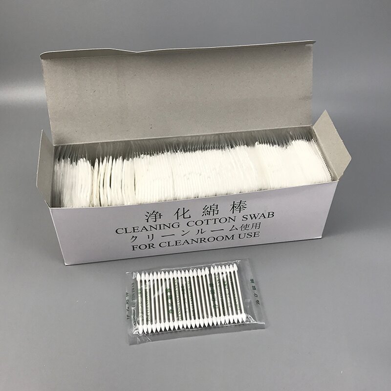 Cleanroom Cotton Swabs Stick Supplier - Double Tip Head 25pcs