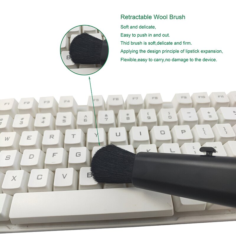 Cleaning Brush Pen Manufacturer - Soft Small Extensible Wool