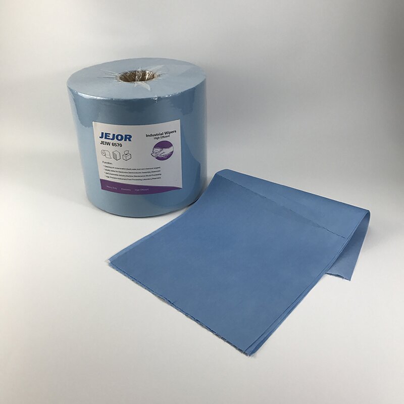 Cleanroom Paper Wipe Supplier - Industrial Blue Disposable