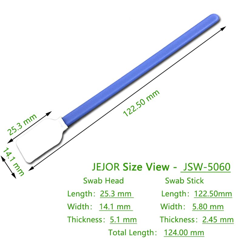 Cleanroom Polyester Swabs Supplier - Printhead 50pcs Rectangular
