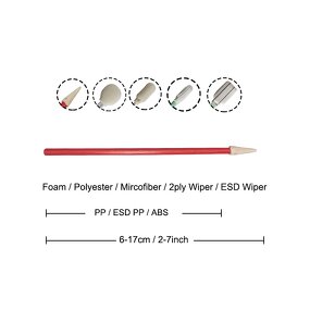 Electronic Foam Swab Supplier - 100pcs Small Sharp Tip