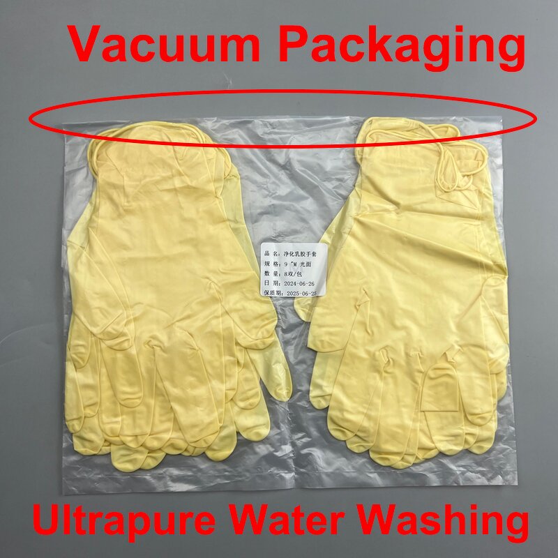 Cleanroom Latex Gloves Supplier - Class 5 100 1000 Non-slip