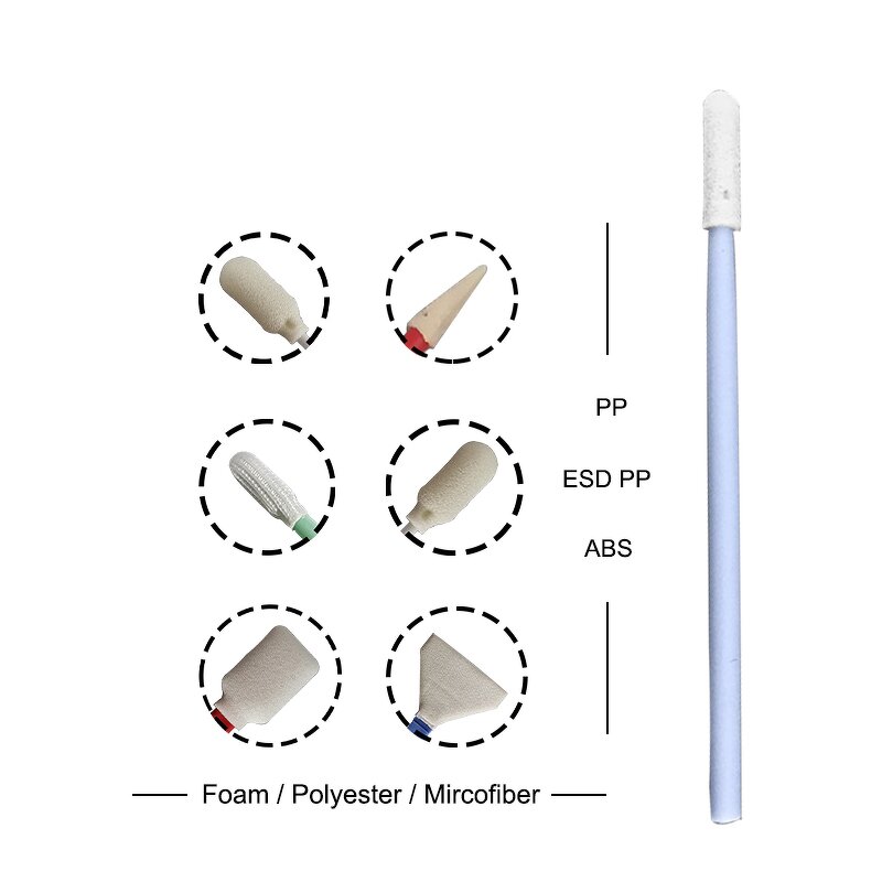 Disposable Foam Swab Manufacturer - 500 Pcs Factory Supply