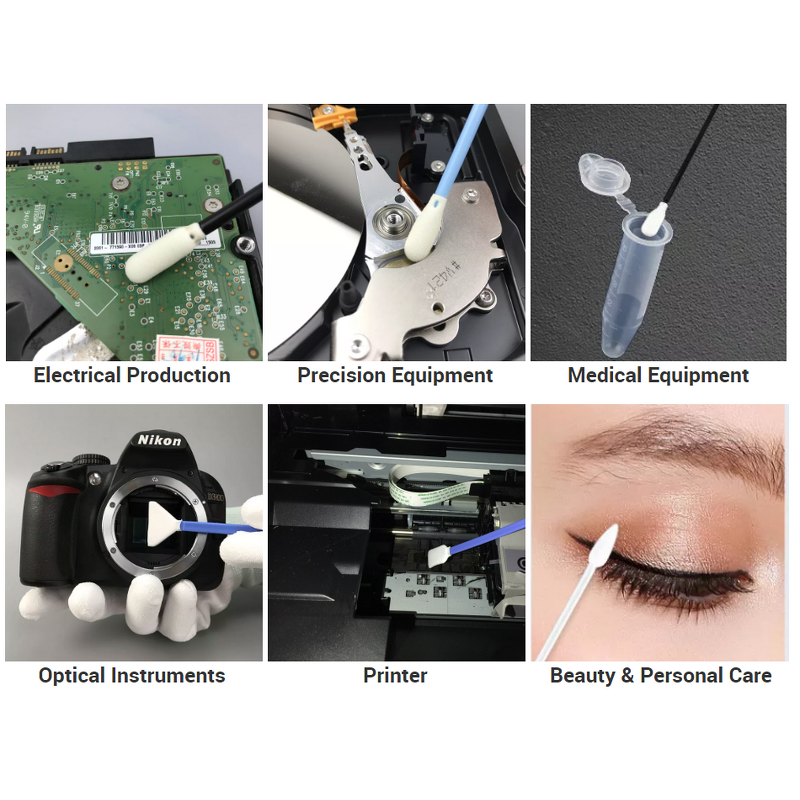 Cleanroom Swab Manufacturer - Factory Supply 2 Ply Polyester