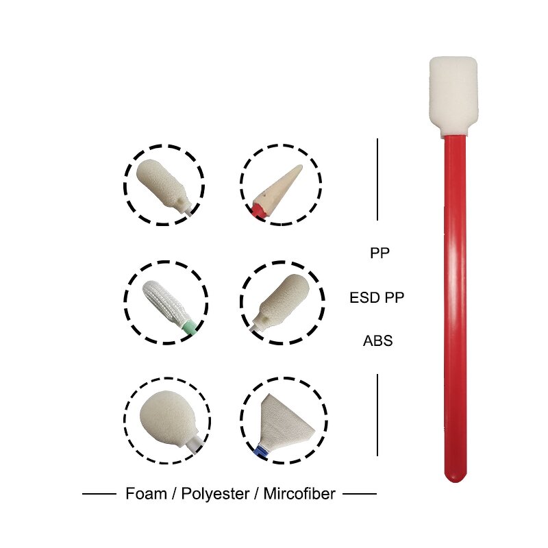 Printer Cleaning Swabs Manufacturer - JEJOR Long Handle Lint-Free